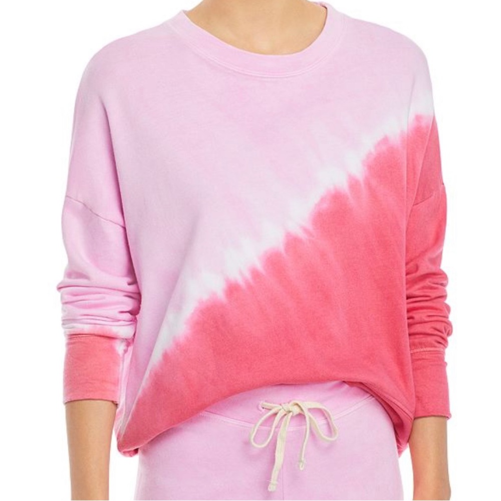 Sundry Pink Dip Dye Sweatshirt